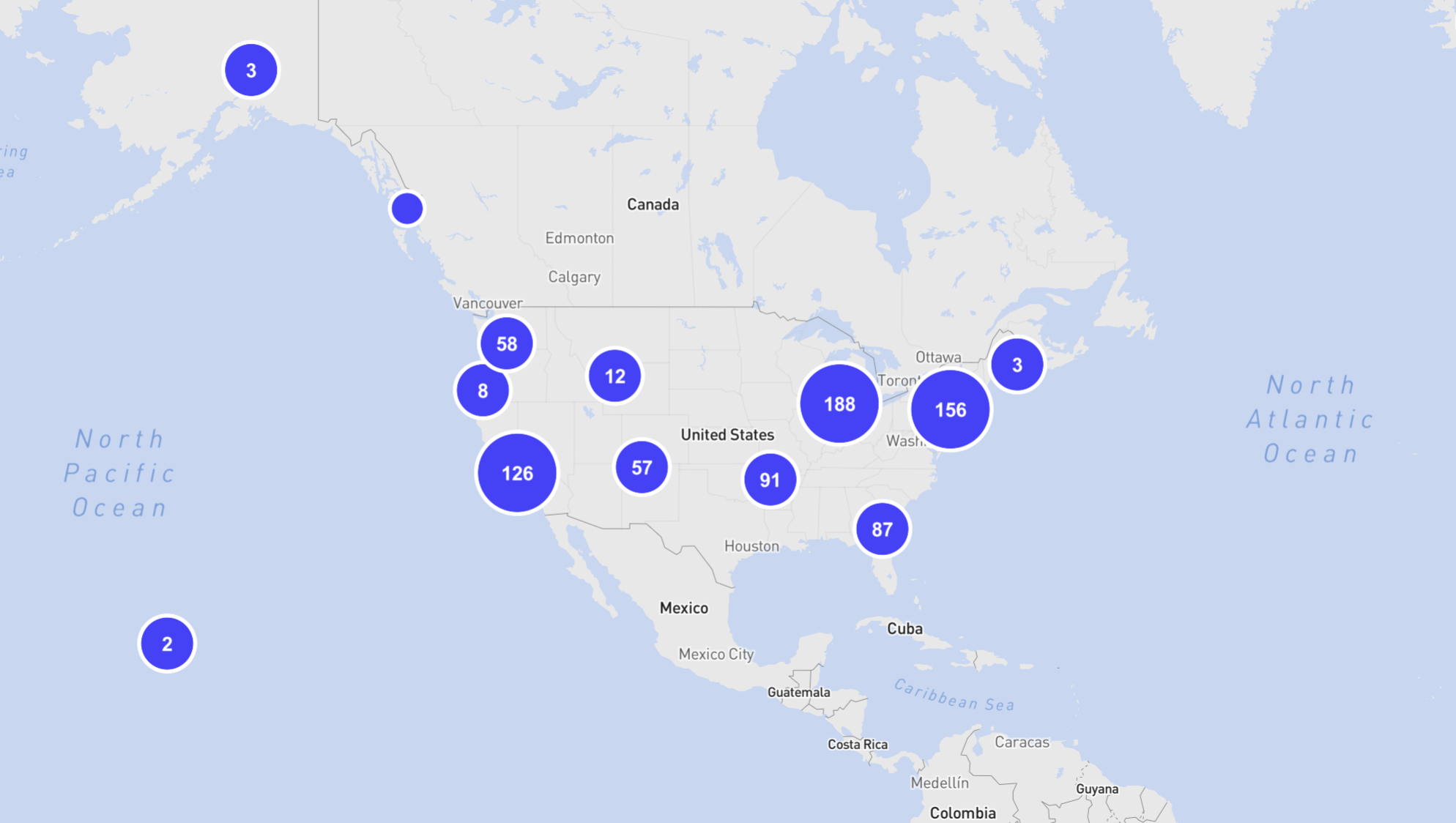 Map of Mayday Actions