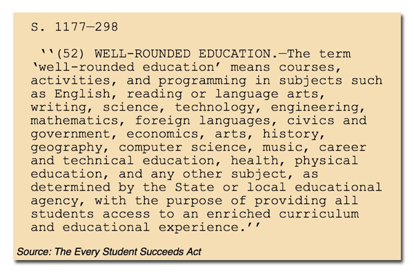 ESSA well-rounded education