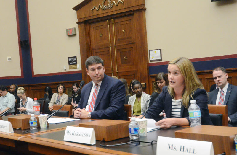 Cassie Harrelson of Aurora Public Schools in Colorado testifies before the U.S. House Committee on Education and the Workforce.