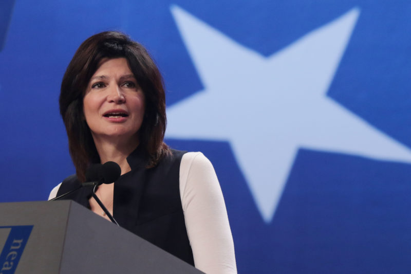 NEA President Lily Eskelsen Garcia delivers her Keynote address at the opening session of the National Education Association 154th Annual Meeting, 95th Representative Assembly on July 4th 2016. (Photo by Calvin Knight/ NEA Today.) 