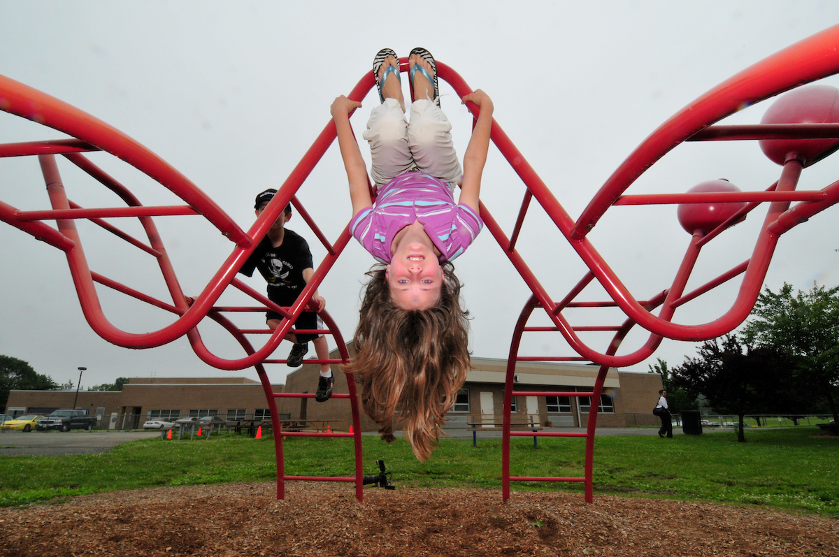 child on playground