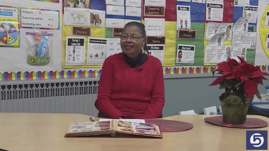 Alice Glenn in her classroom