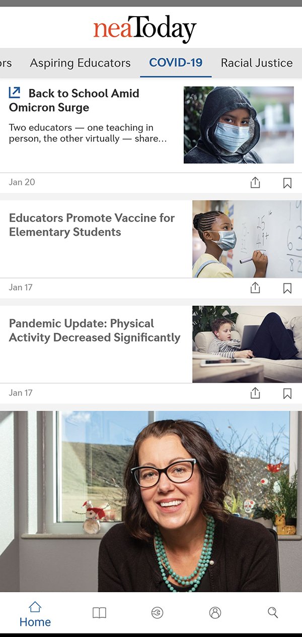 NEA Today app screenshot