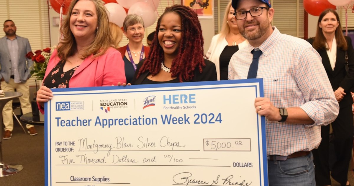 NEA Surprises Maryland Teachers for Teacher Appreciation Week NEA