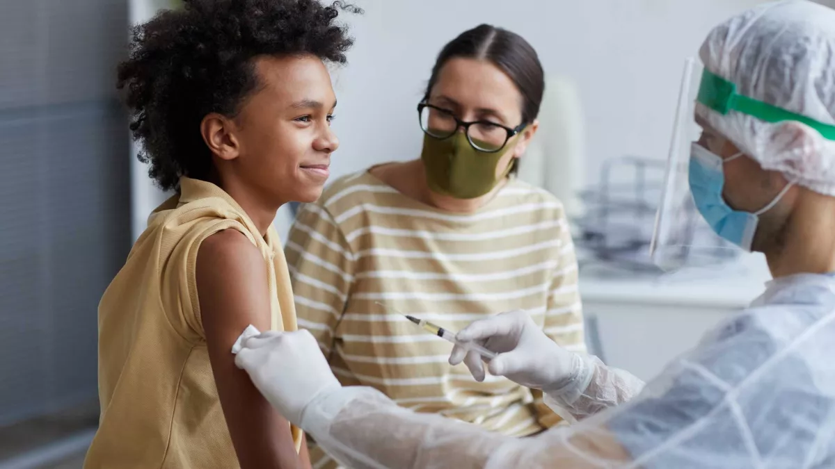 Child is vaccinated
