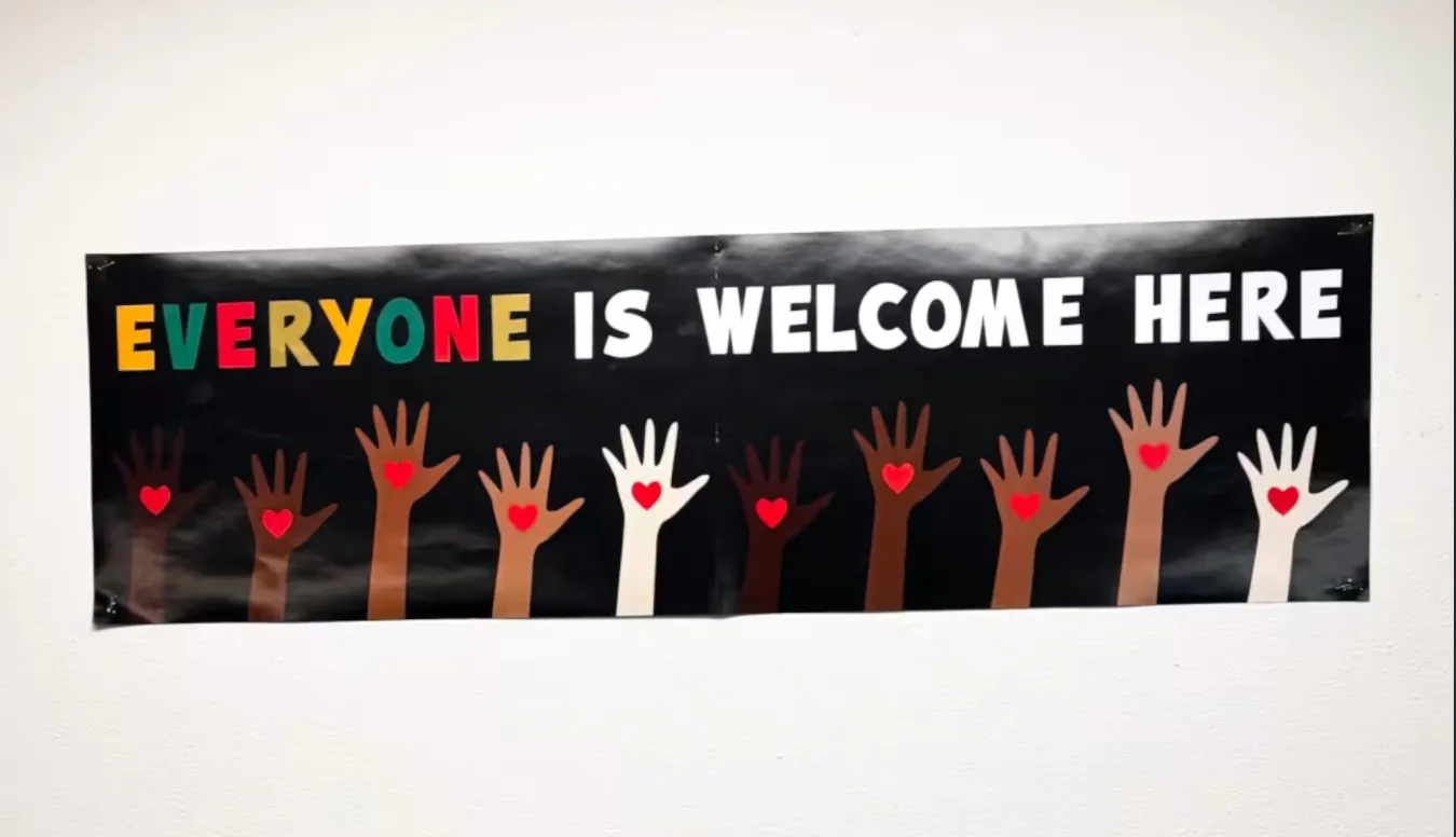 everyone is welcome here poster