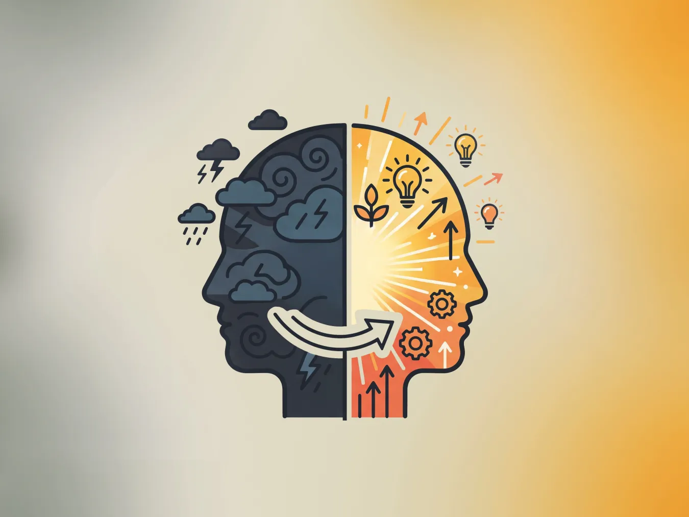 two minds stock image