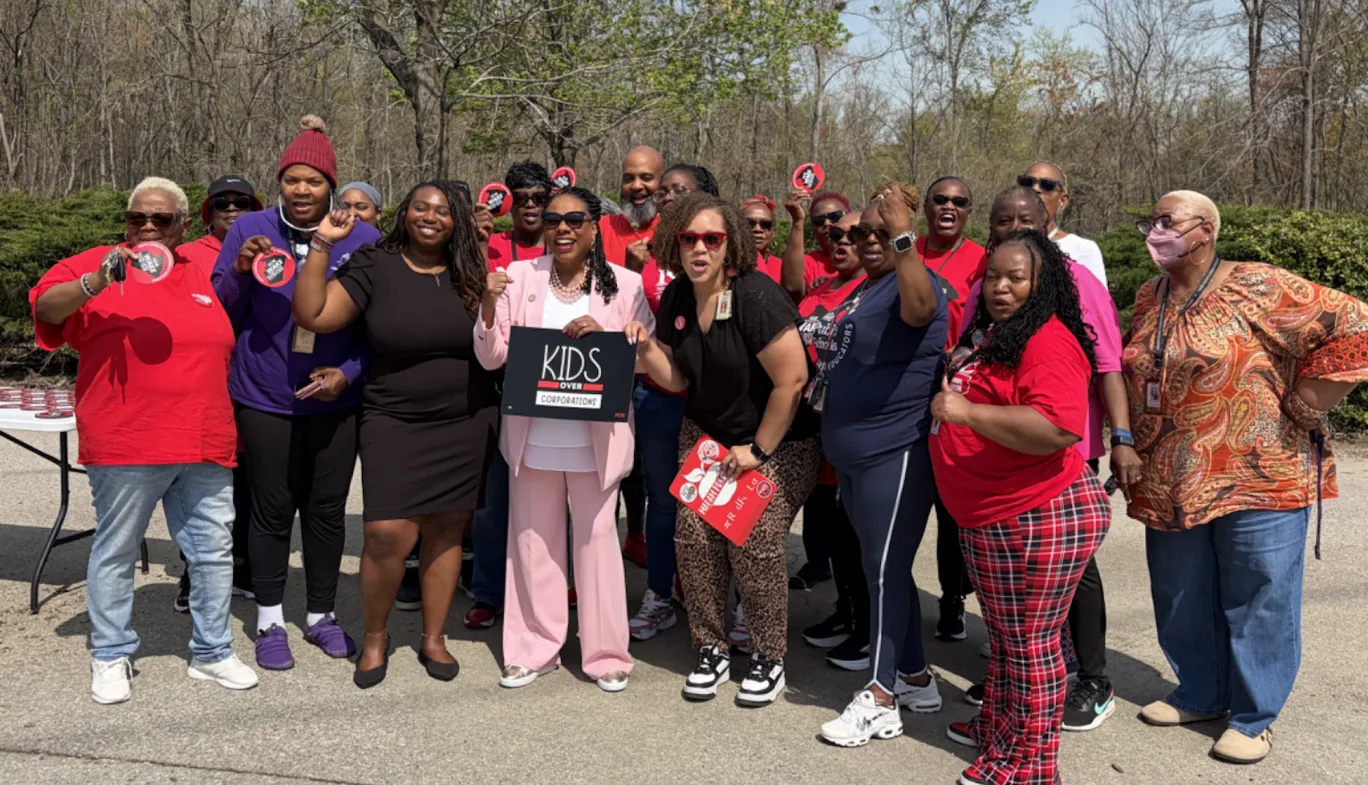 Becky Pringle with NCAE