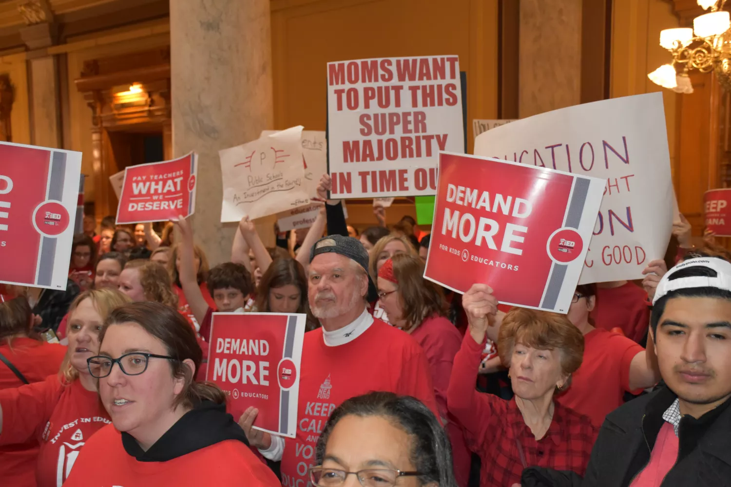 Protesting in Indiana