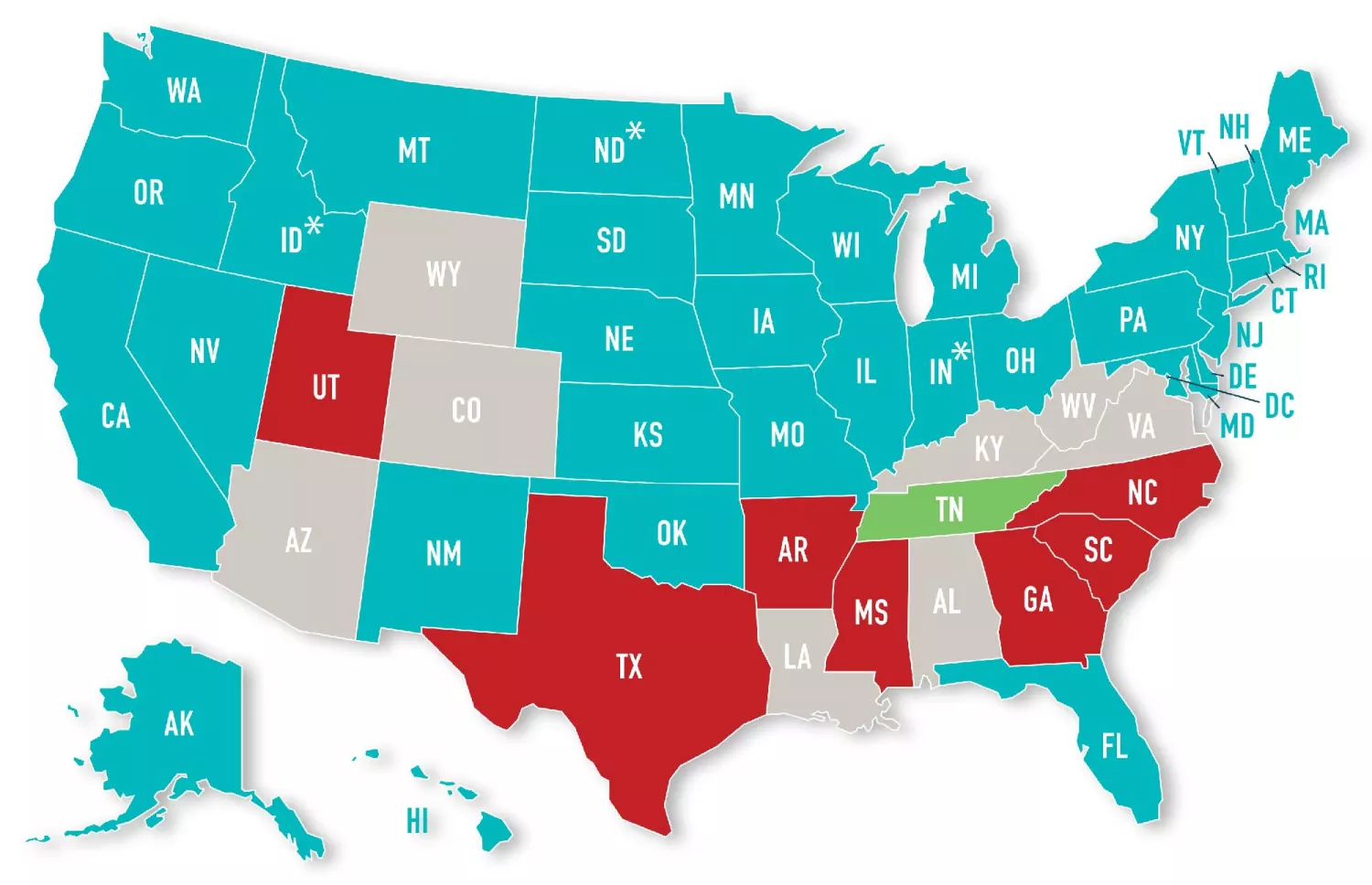 Collective Bargaining US Map