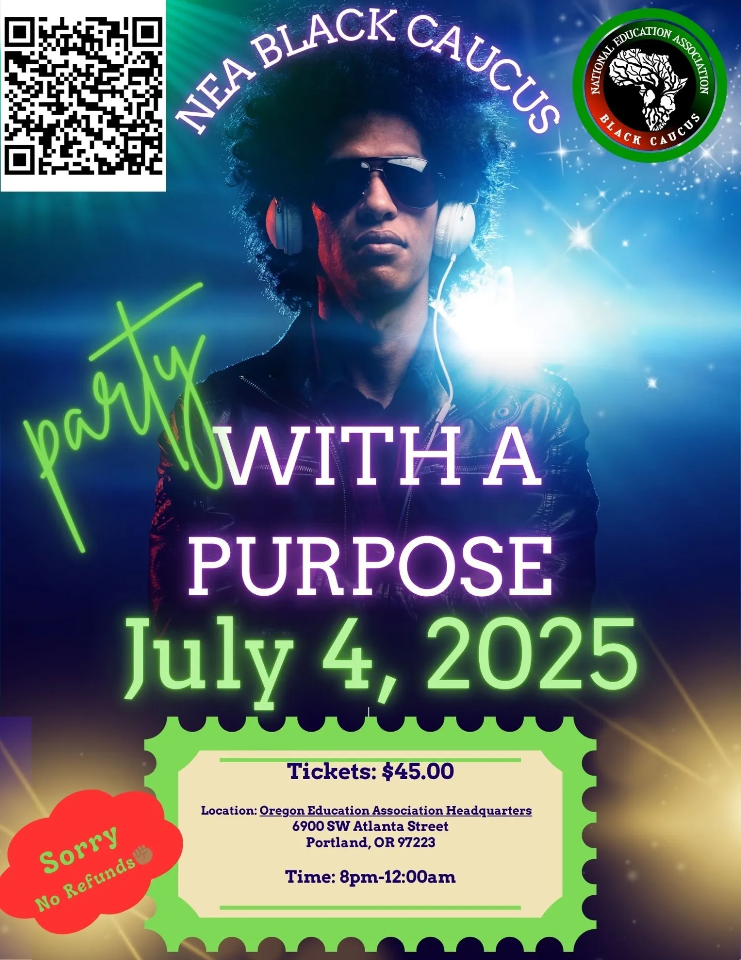 Party With a purpose Flyer
