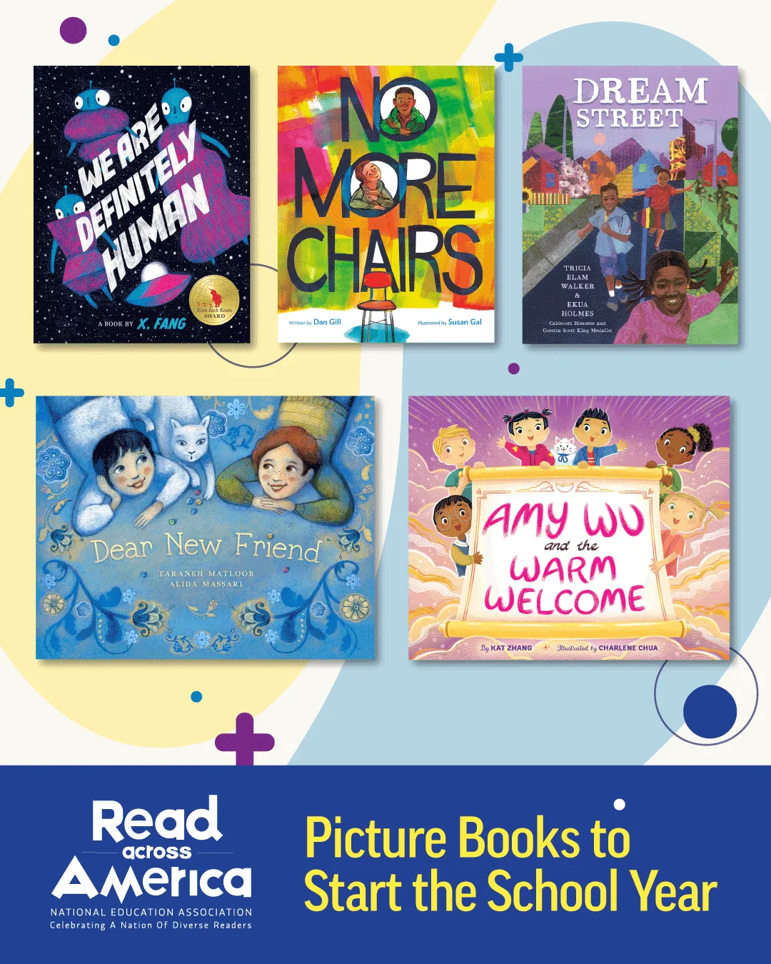 A collage of book covers for Back to School