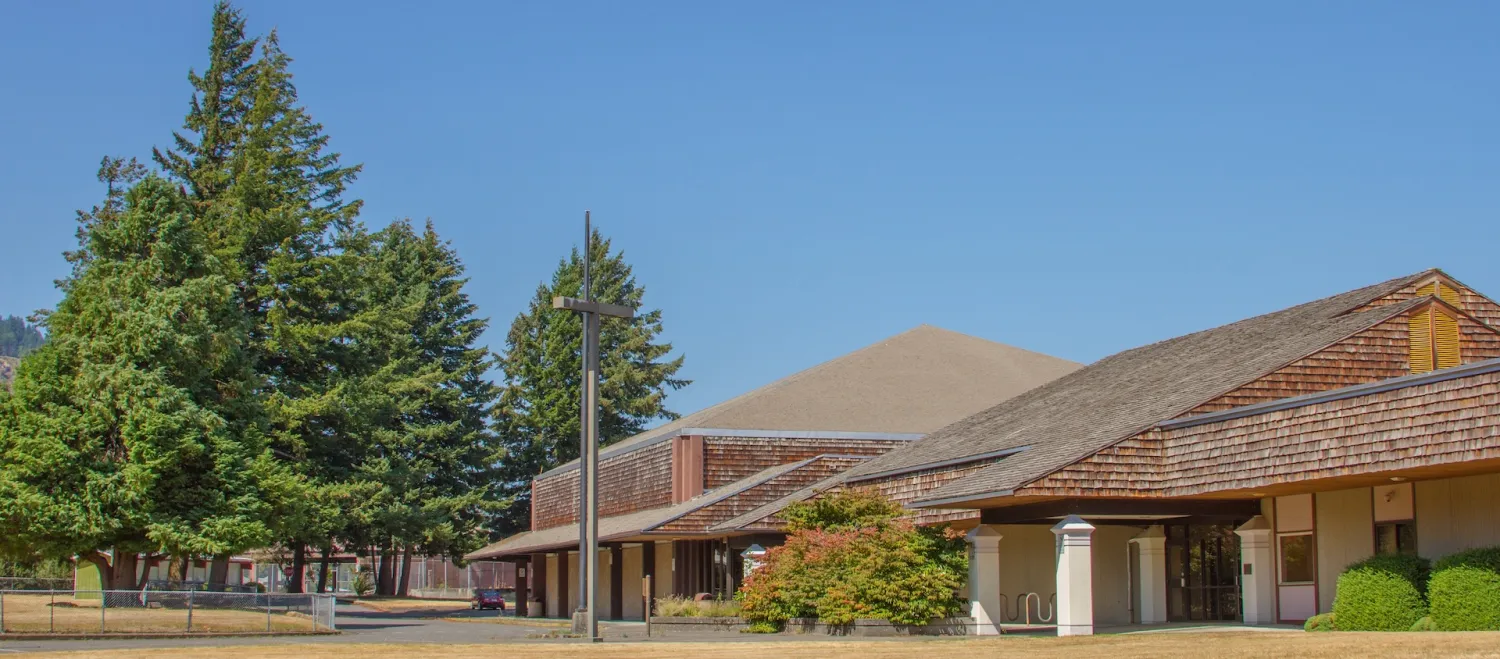 Exterior of an Idaho middle school