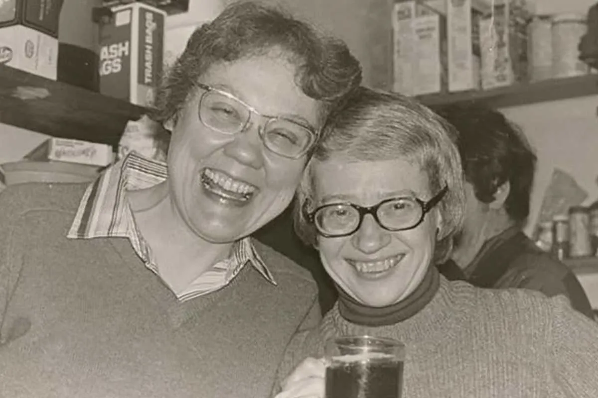 Barbara Gittings, on left, and Kay Lahusen.