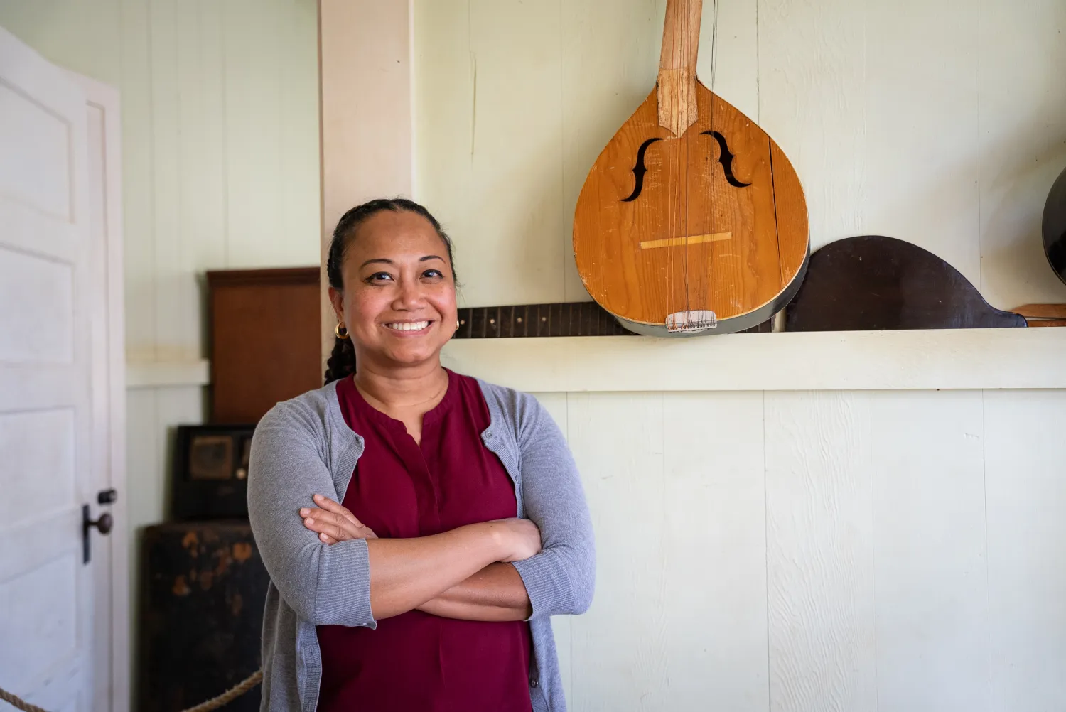 Michelle Aquino and instrument