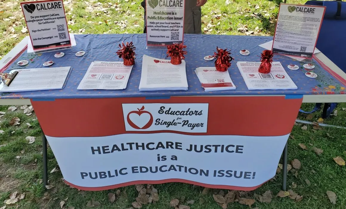 Educators for Single Payer table