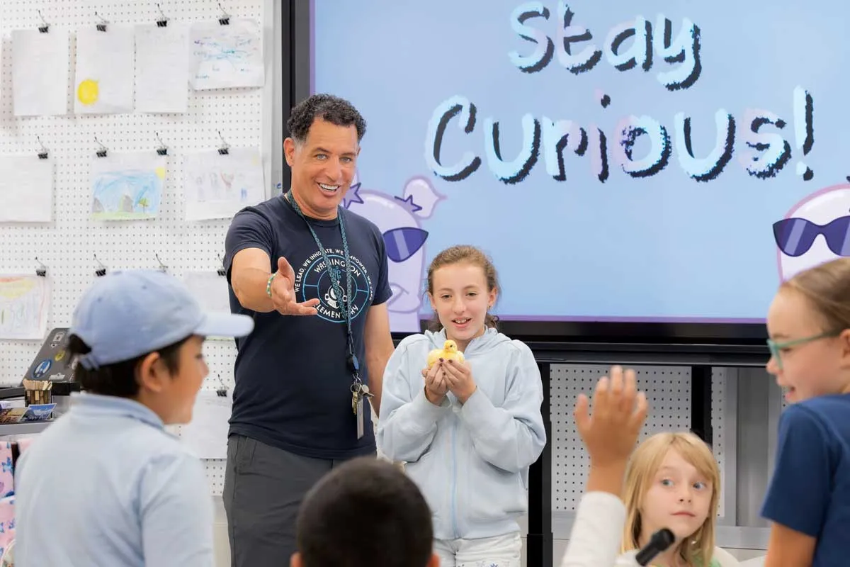 James McDaniel’s students watched baby chicks hatch in their classroom, experiencing the beginning of life.