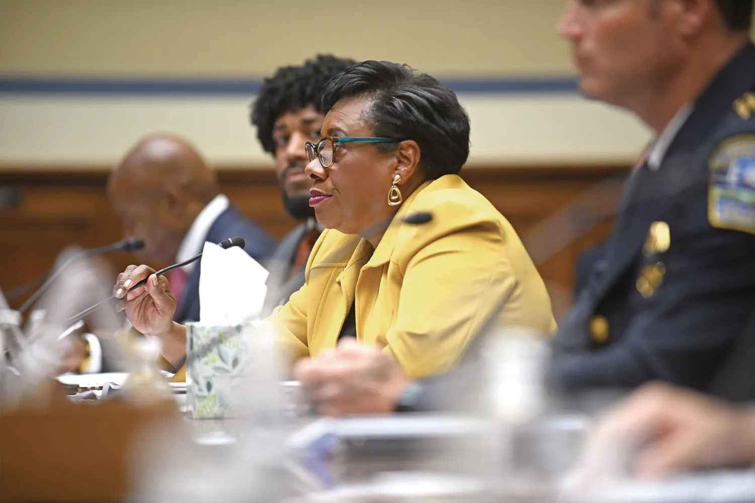 Becky Pringle testifying at Congress.