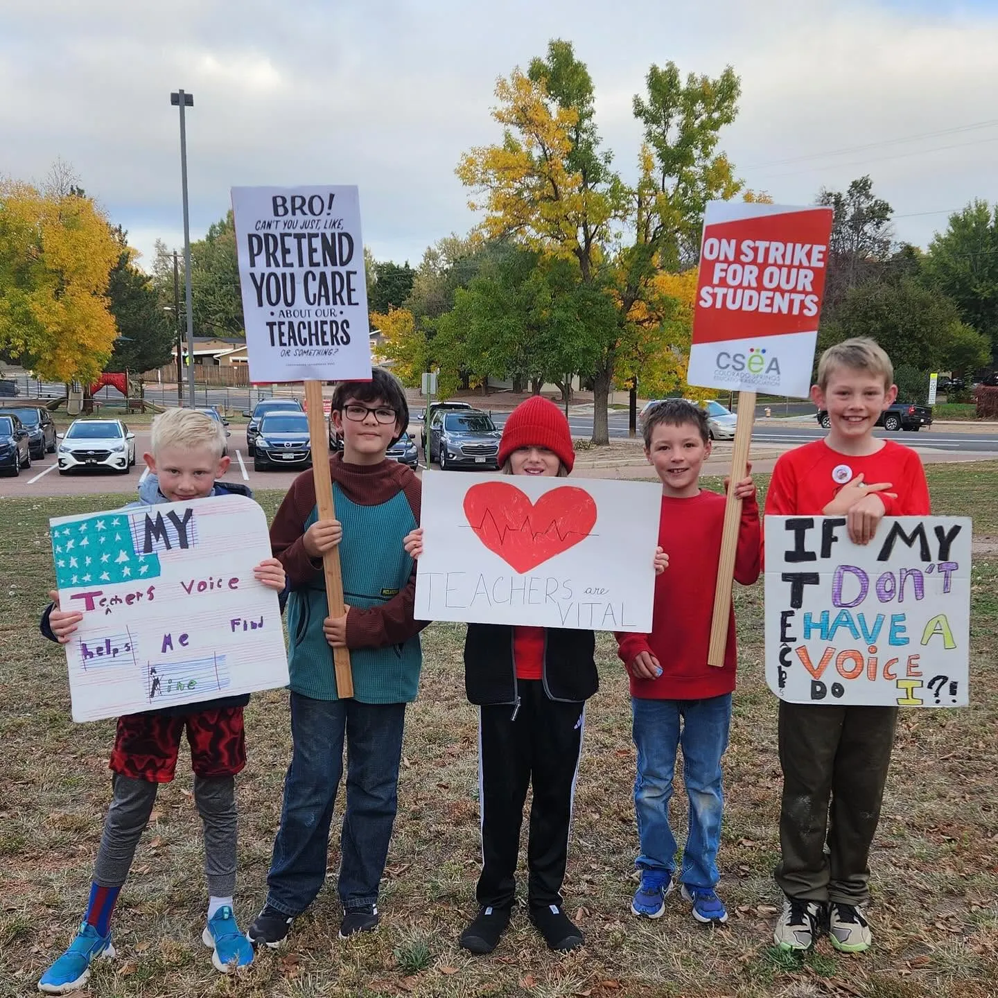 Colorado Springs students at strike