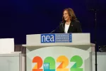 US Vice President Kamala Harris addresses RA delegates