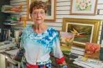 MIssouri retiree Martha Karlovetz in her home art studio.