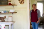 Michelle Aquino inside Filipino plantation house