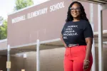 Cherie Feemster at Woodhill Elementary School, in Gastonia, N.C.