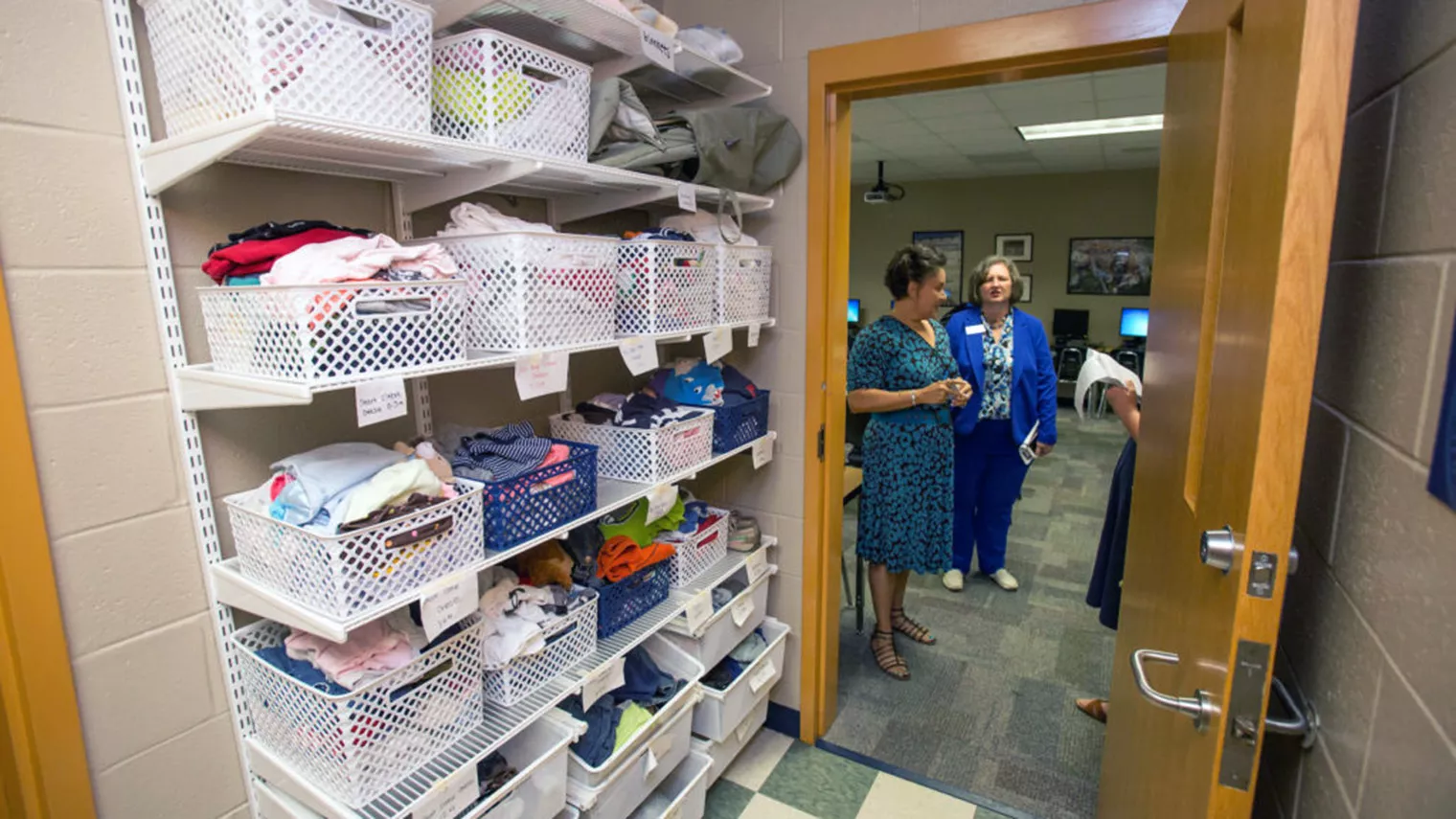 Clothing closet at Marietta High School in Georgia