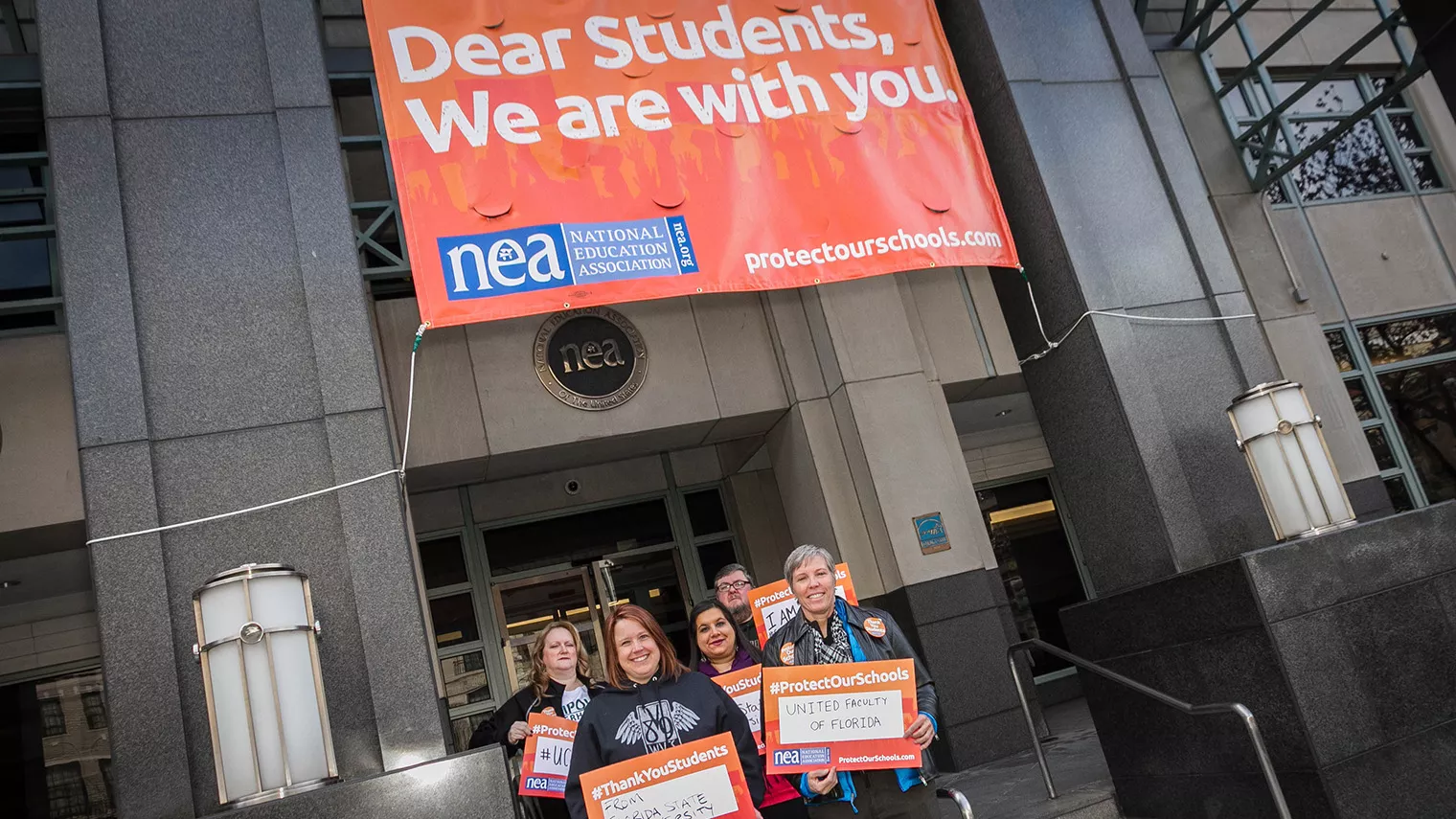 2018 March for Our Schools front of NEAHQ