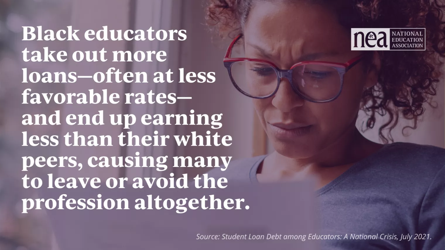 Black educators take out more loans—often at less favorable rates—and end up earning less than their white peers, causing many to leave or avoid the profession altogether.