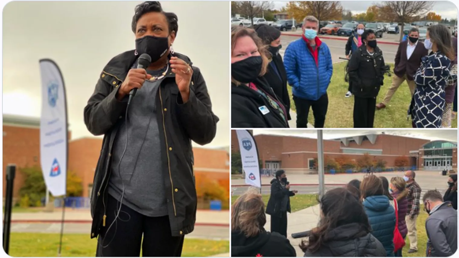 Becky Pringle at Fort Collins Walk and Knock event