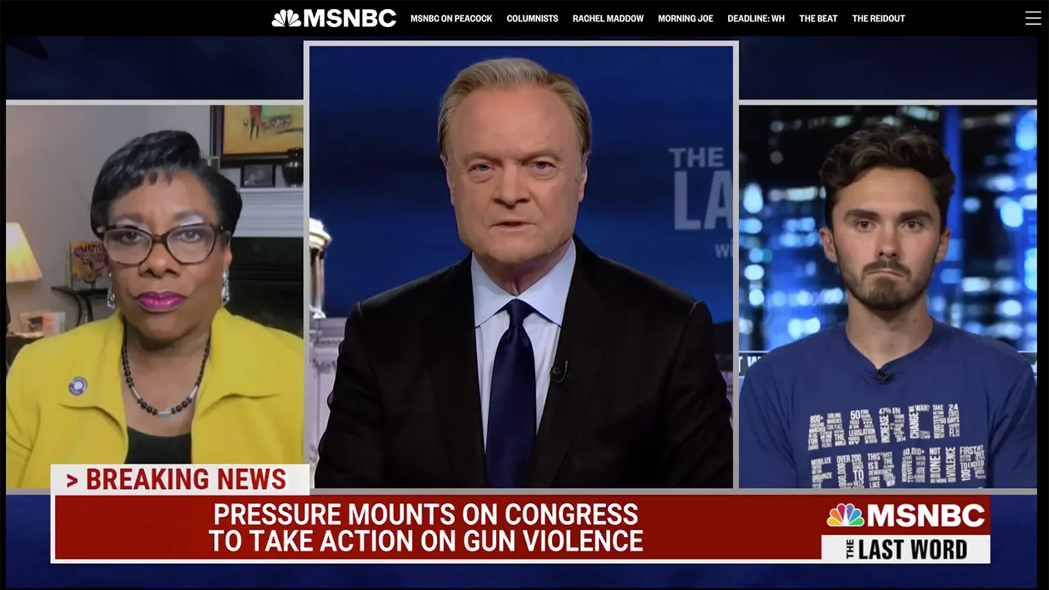 NEA President Becky Pringle and activist David Hogg talk to MSNBC's Lawrence O'Donnell about efforts to enact federal gun legislation.