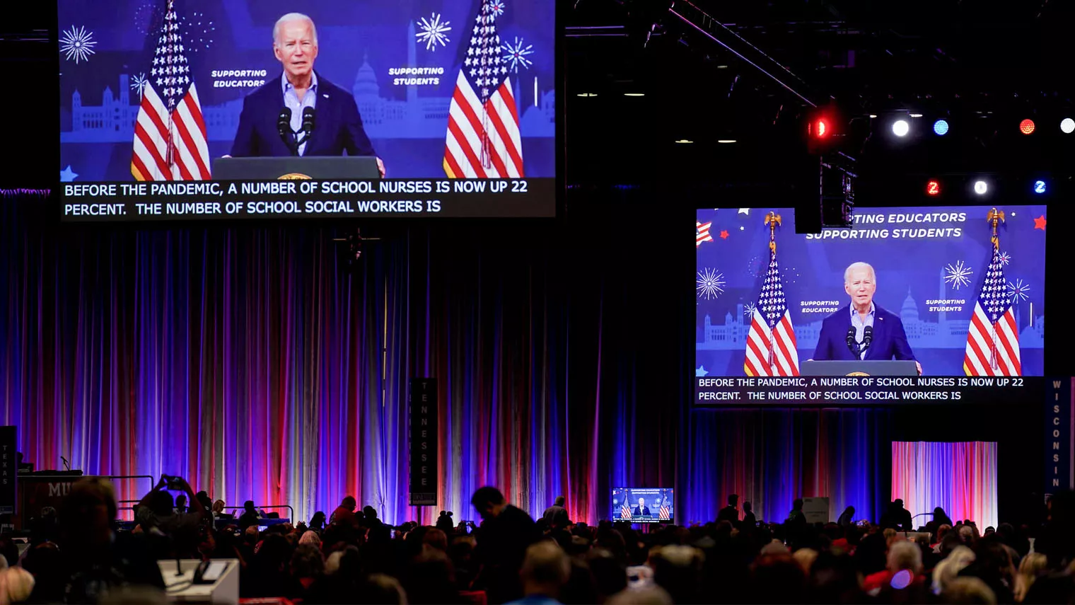 President Joe Biden addresses the 2023 RA delegation