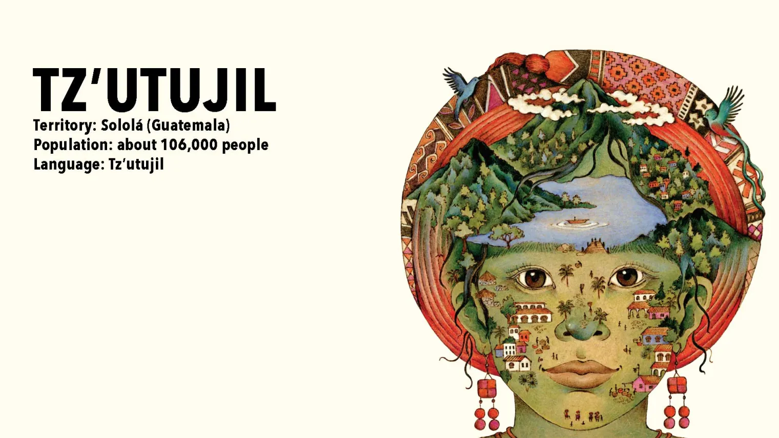 TZ’UTUJIL Territory: Sololá (Guatemala), Population: about 106,000 people, Language: Tz’utujil