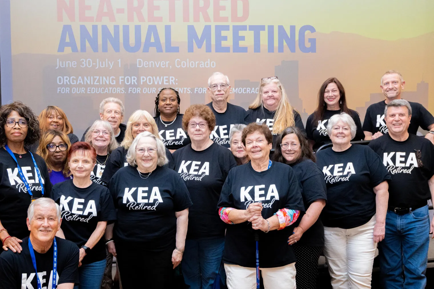 Attendees from Kentucky showing off their state pride.  