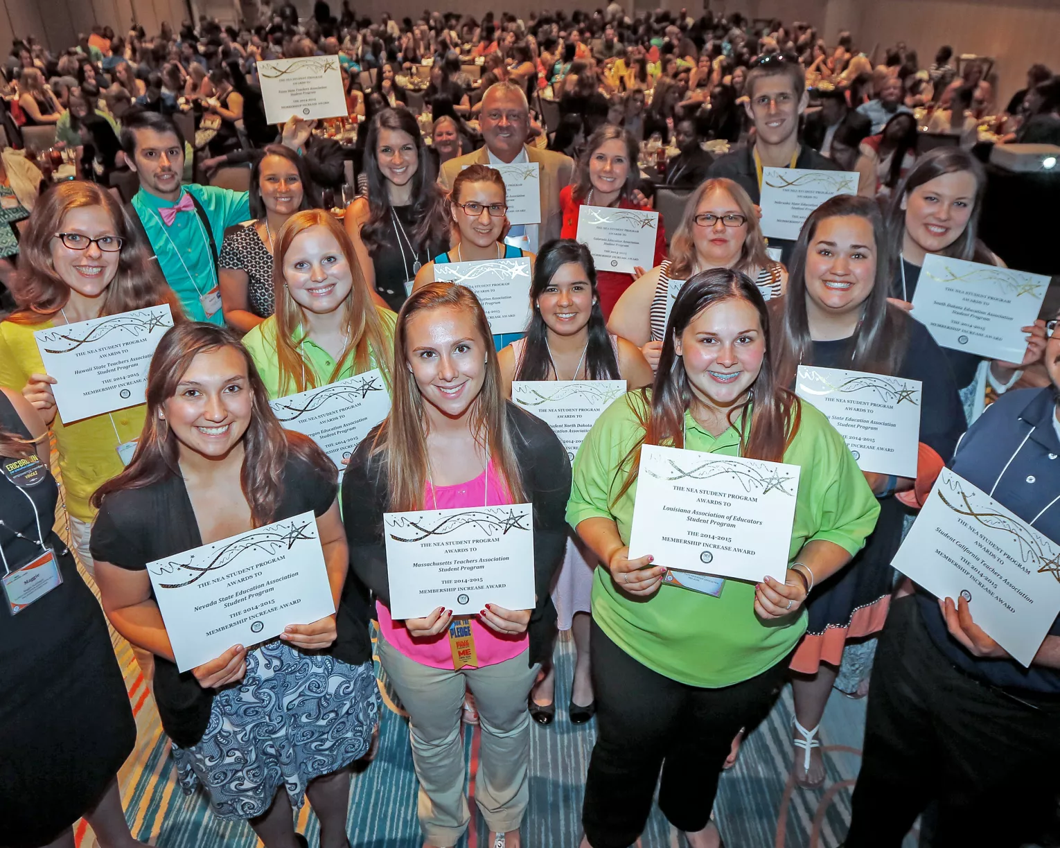 Students with NEA recognition awards