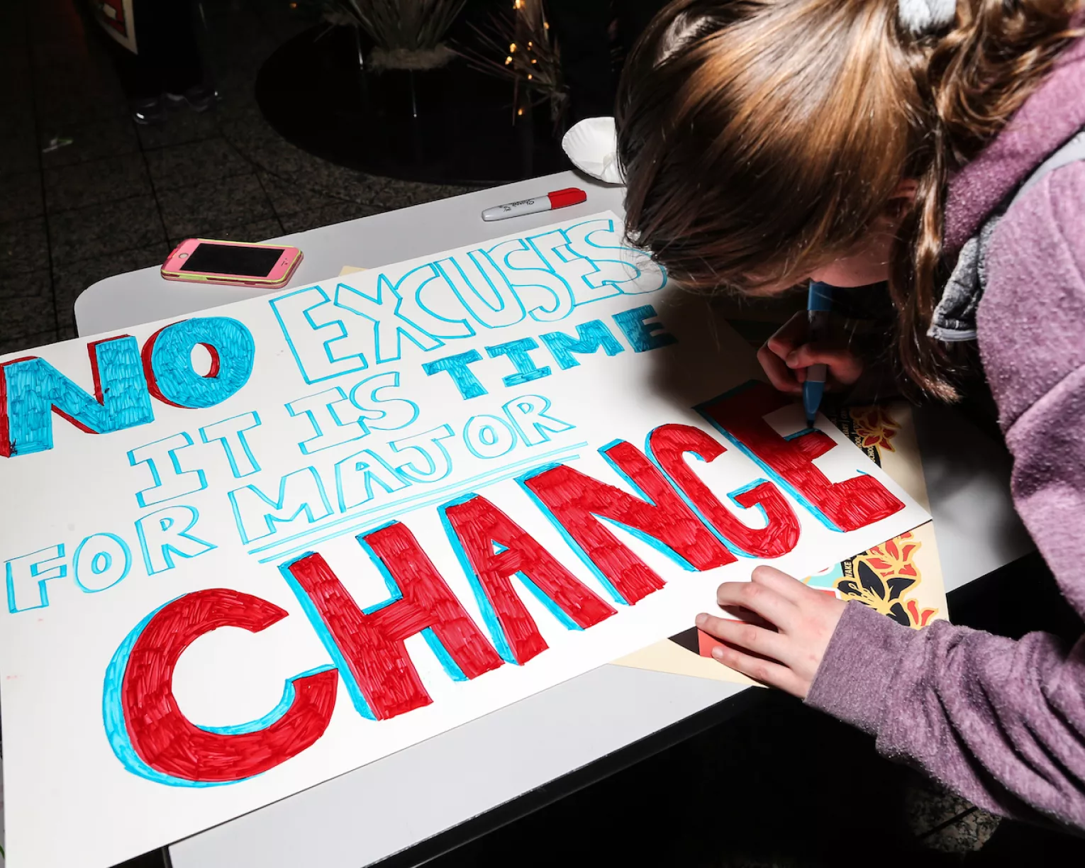 Poster making: No excuse It's time for major change