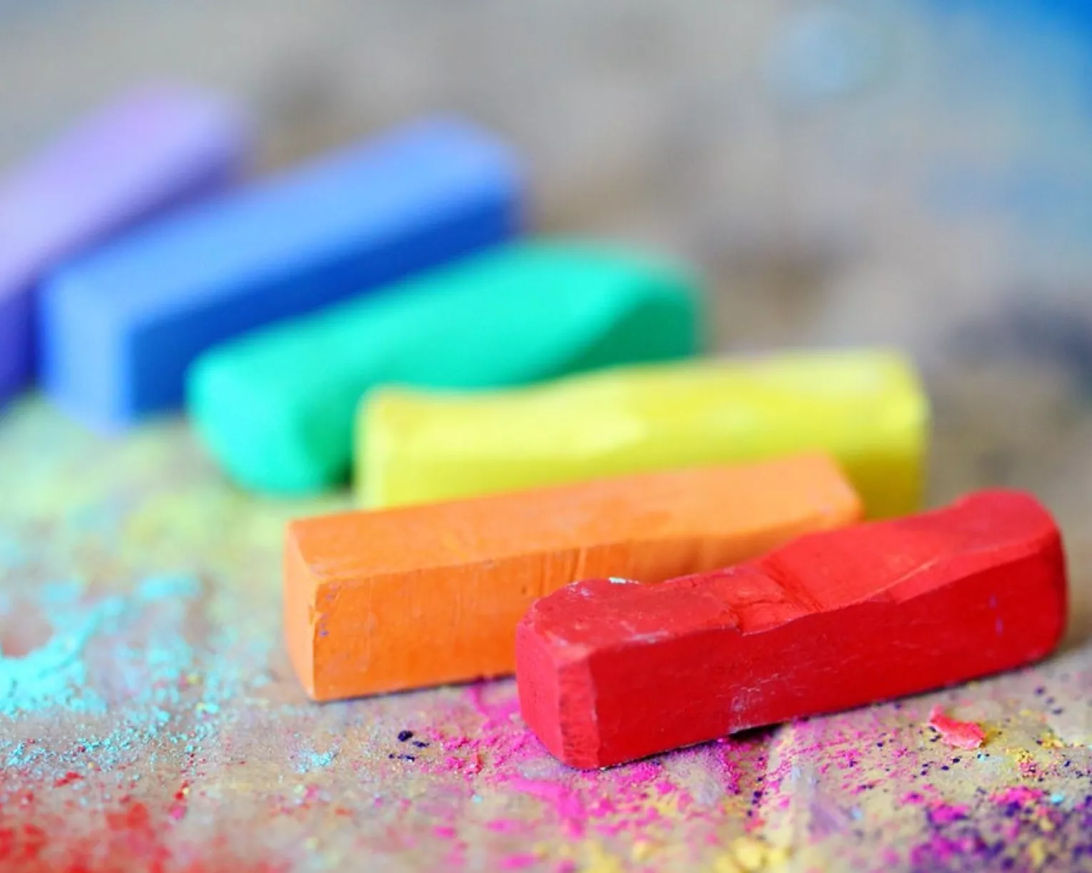 Rainbow pastels
