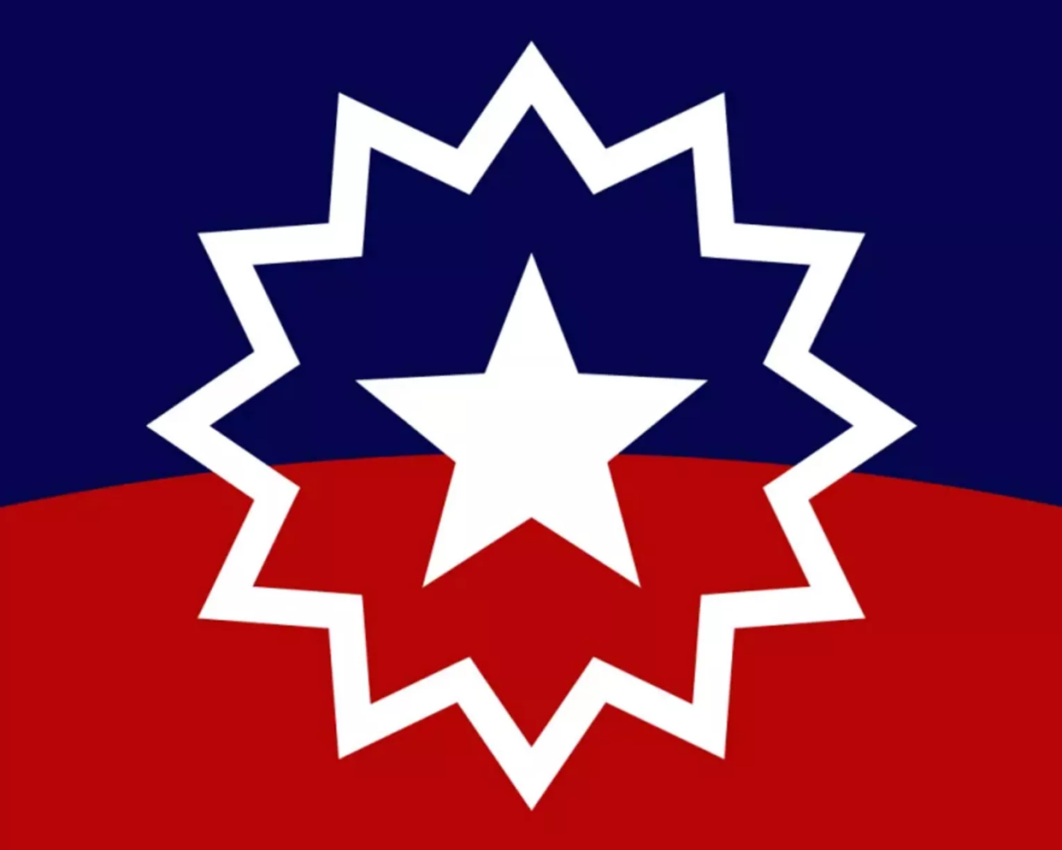 graphic of Juneteenth flag with star