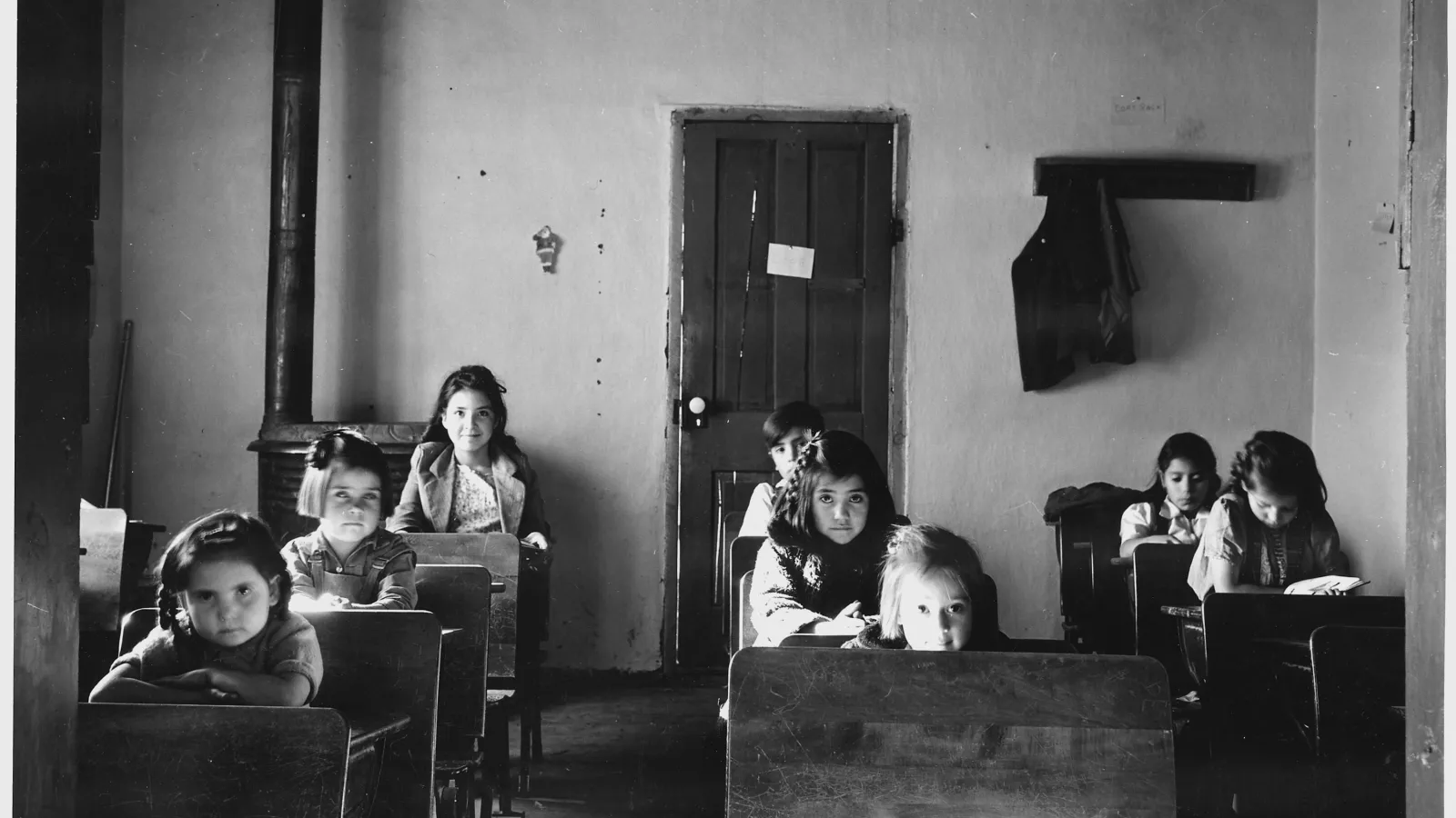 Children in school room