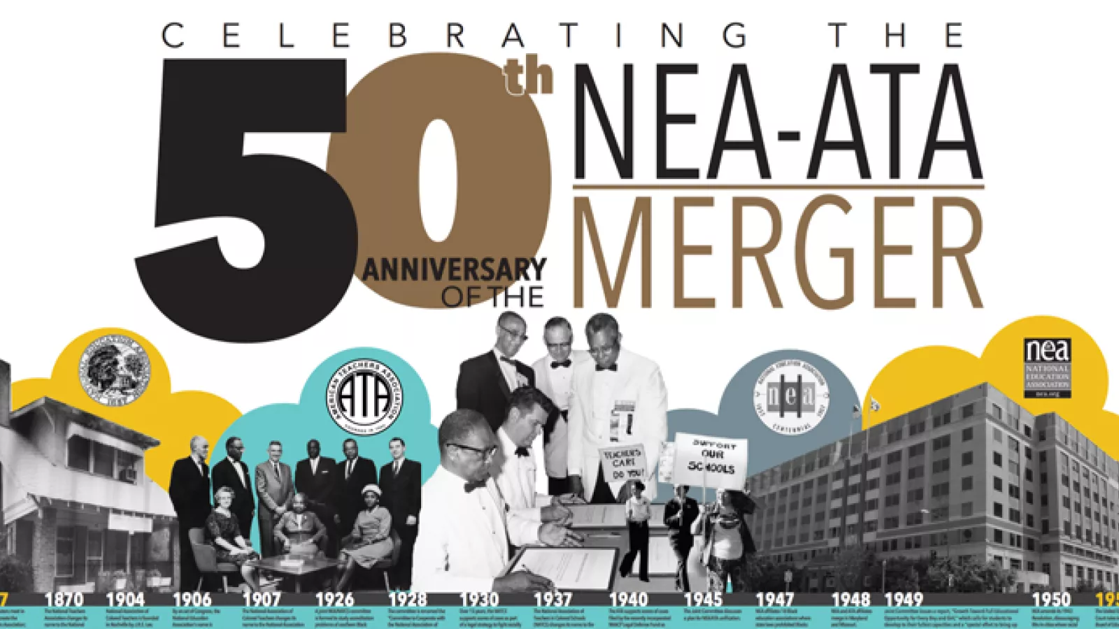 NEA-ATA merger timeline graphic