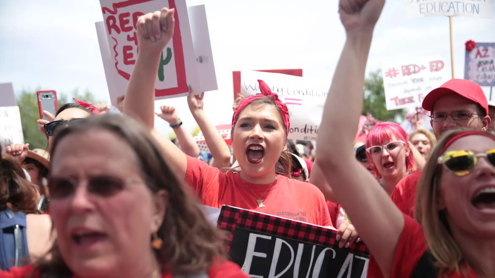 Red For Education Red For Ed Teachers Protest T Shirt La Men