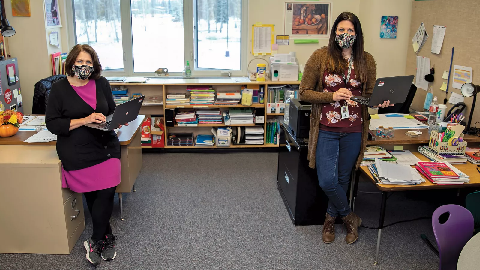 Tammy Vance-Smith and paraeducator Jennifer Pyle