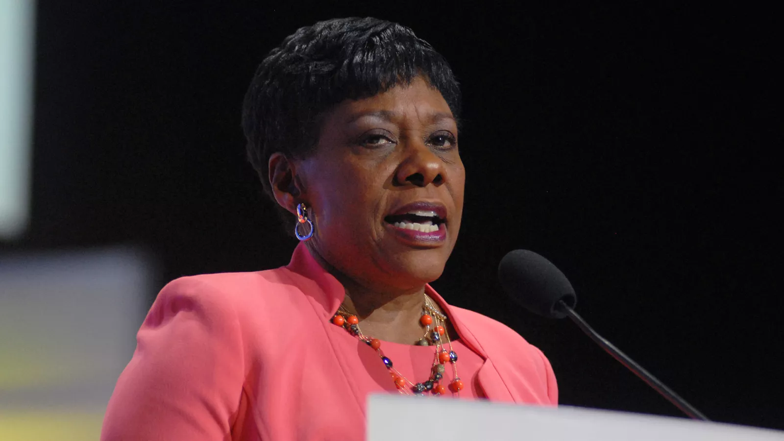 NEA Becky Pringle addresses the 2017 NAACP convention