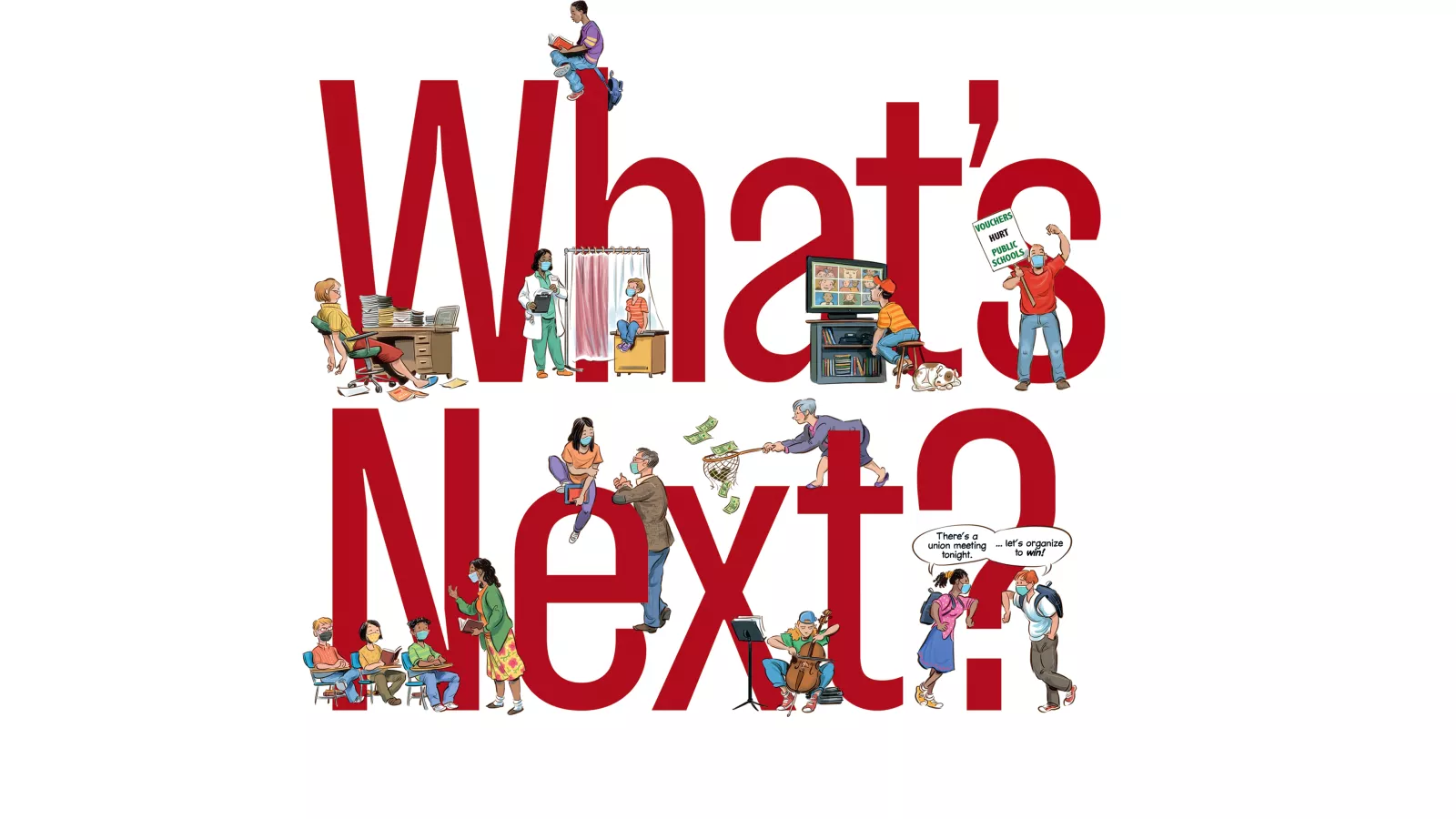 illustration of the words What's Next