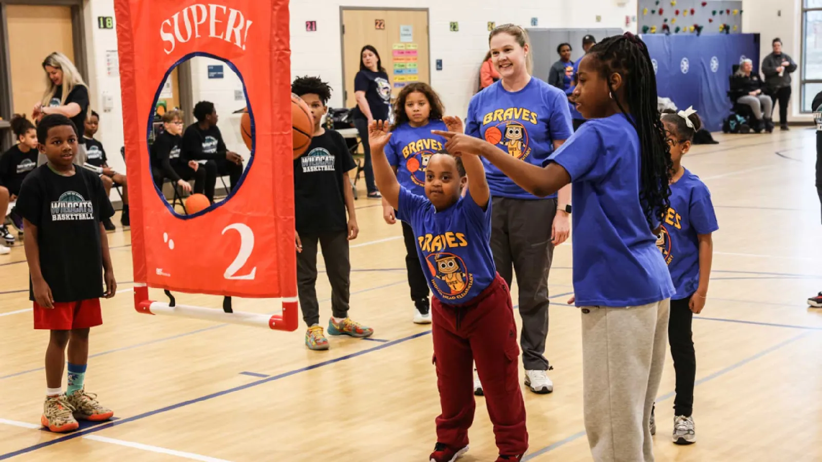 Unified Basketball team at Indian Head Elementary