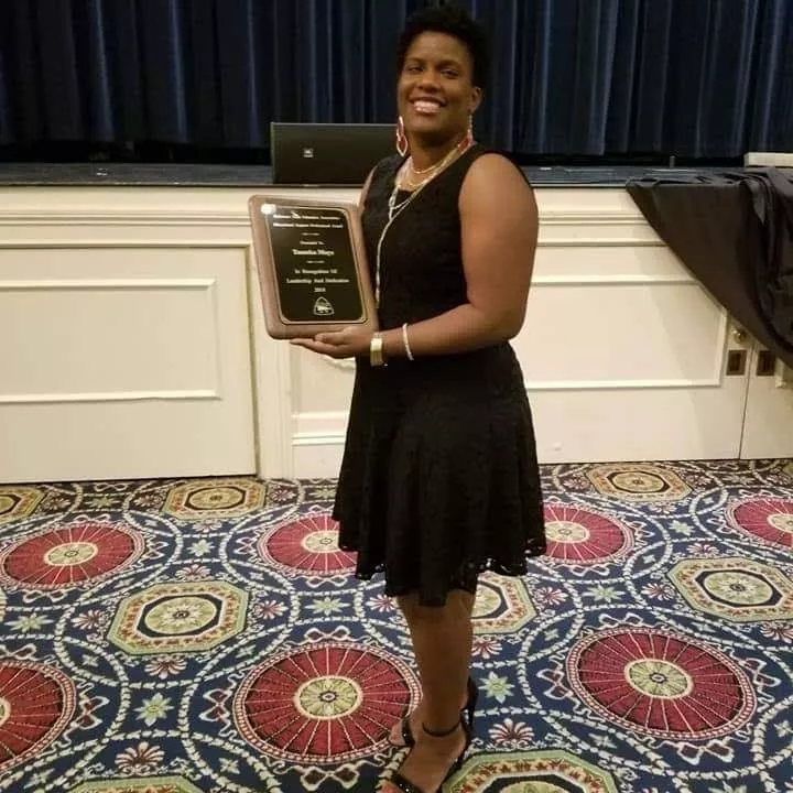 Tameka Mays is an instructional aide in New Castle, Delaware