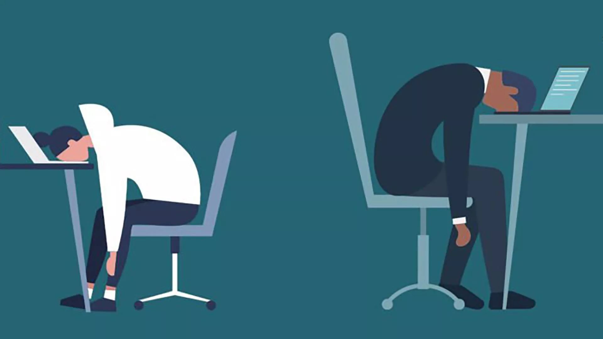 Illustration of burnout