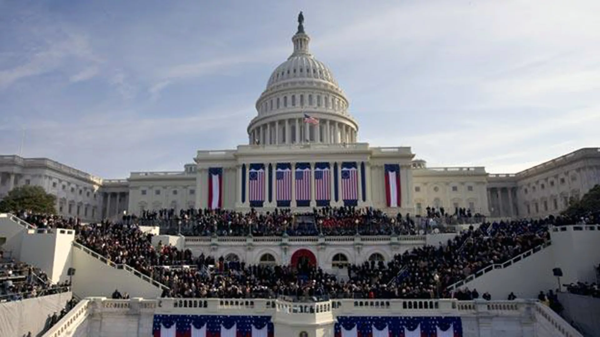 US Capitol building at the 2009 presidential inauguration