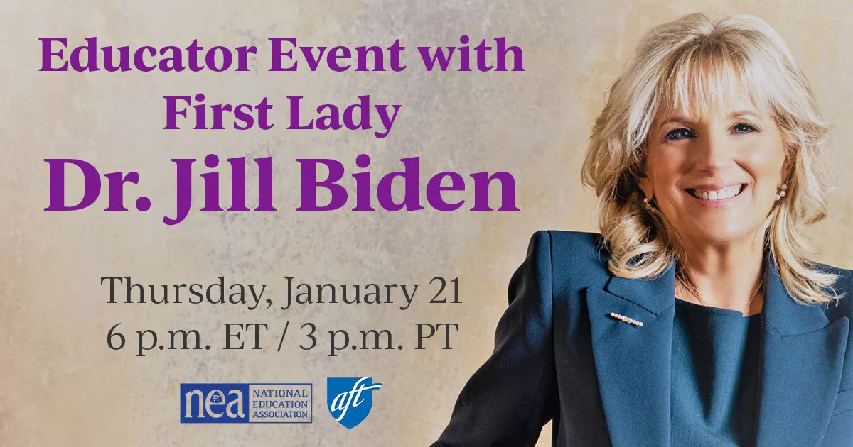 Dr. Jill Biden and event announcement details